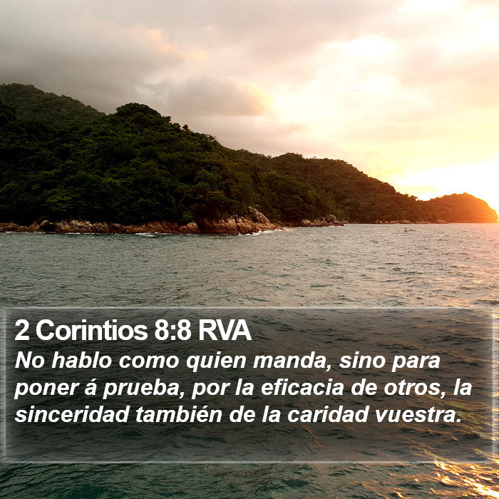 2 Corintios 8:8 RVA Bible Study