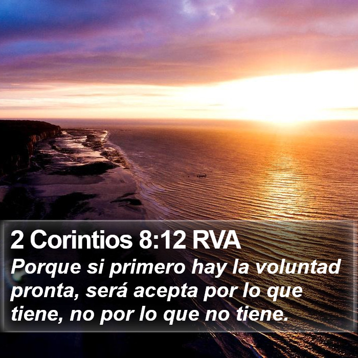 2 Corintios 8:12 RVA Bible Study