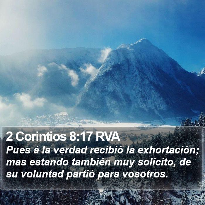 2 Corintios 8:17 RVA Bible Study