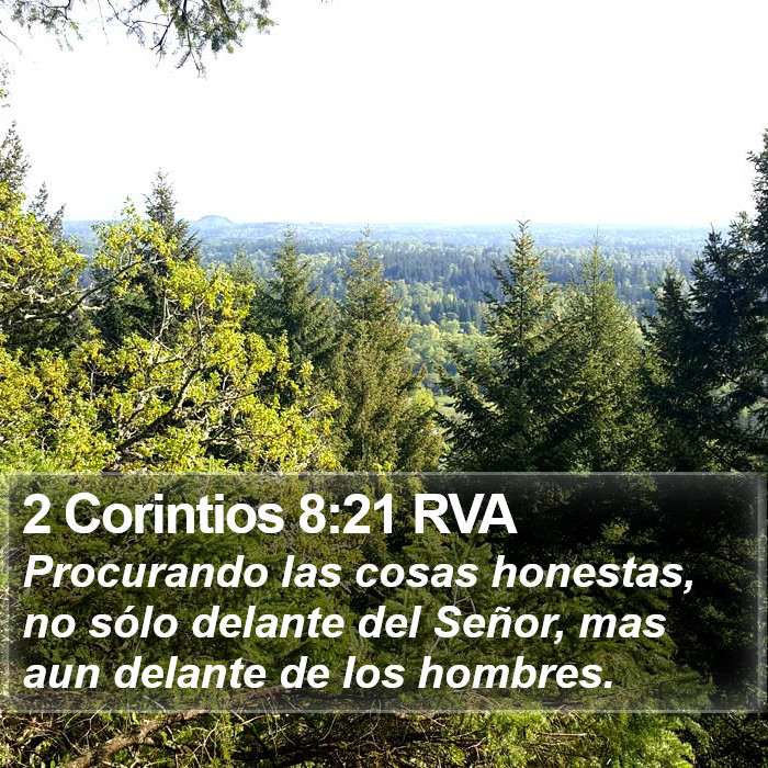 2 Corintios 8:21 RVA Bible Study