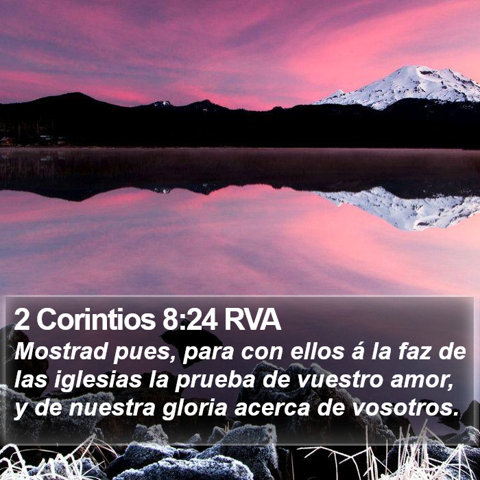 2 Corintios 8:24 RVA Bible Study