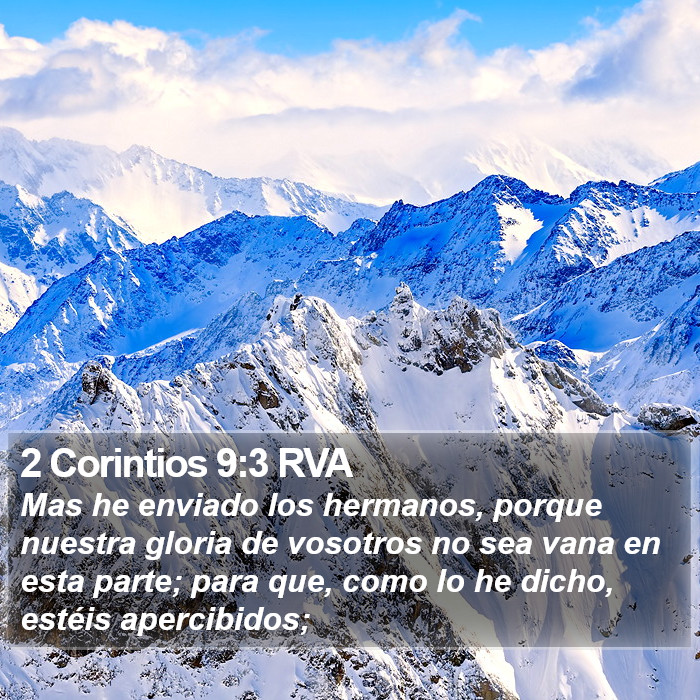 2 Corintios 9:3 RVA Bible Study