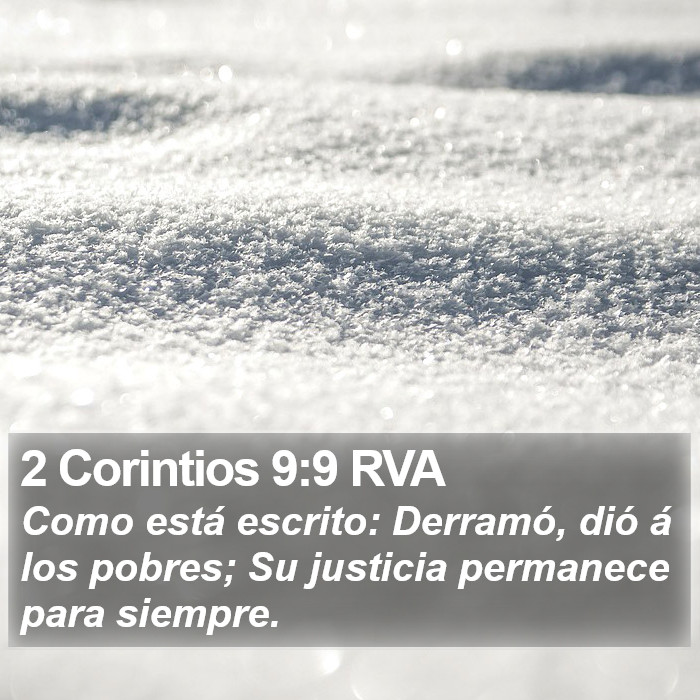 2 Corintios 9:9 RVA Bible Study