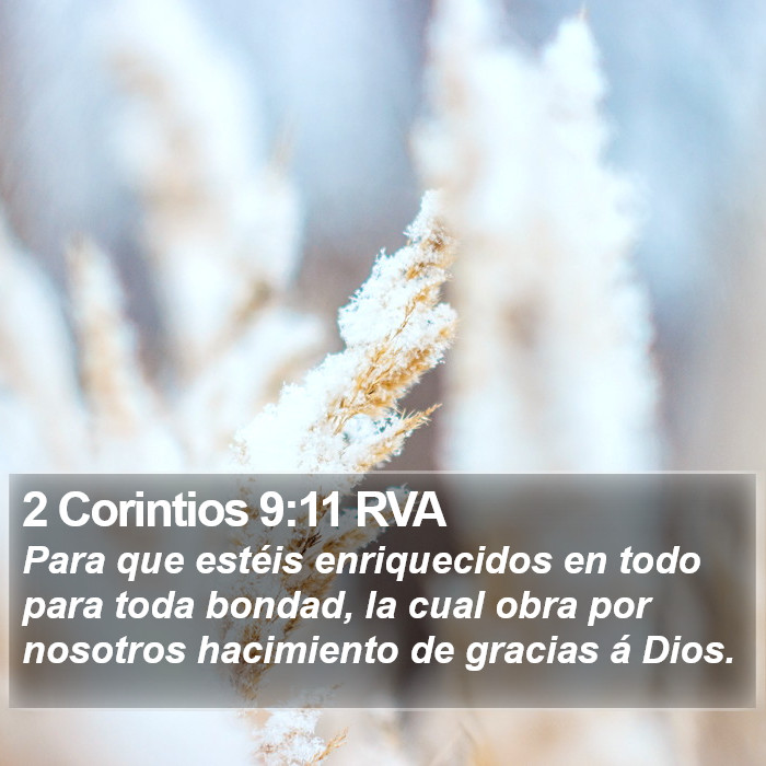 2 Corintios 9:11 RVA Bible Study