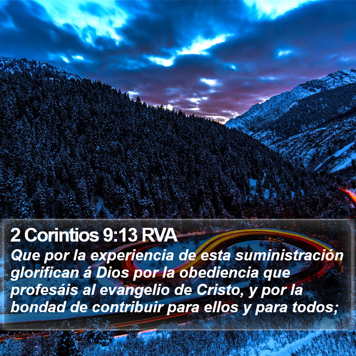 2 Corintios 9:13 RVA Bible Study