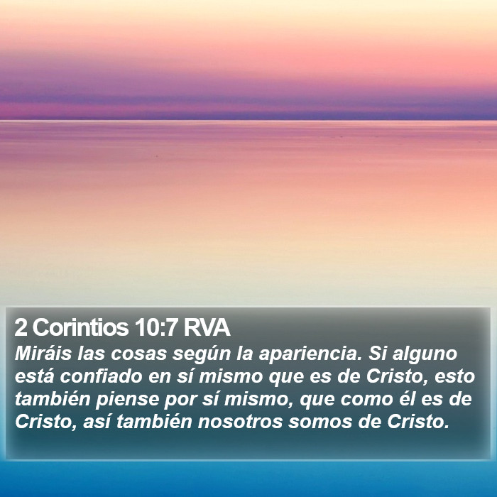 2 Corintios 10:7 RVA Bible Study