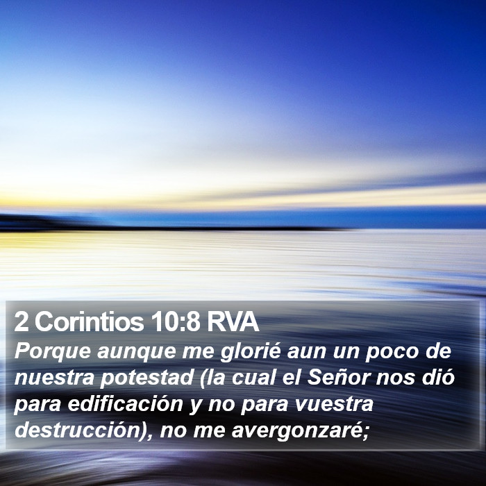 2 Corintios 10:8 RVA Bible Study