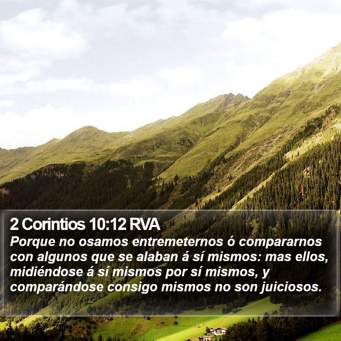 2 Corintios 10:12 RVA Bible Study