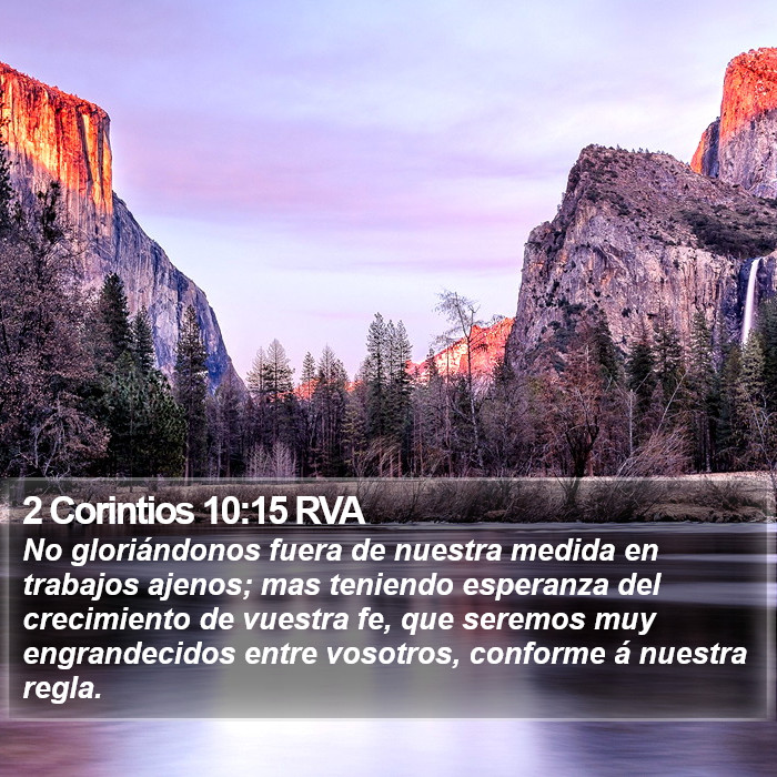 2 Corintios 10:15 RVA Bible Study