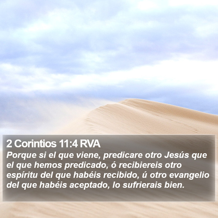 2 Corintios 11:4 RVA Bible Study