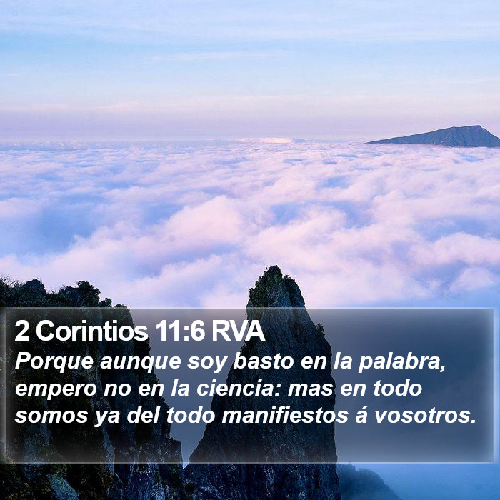 2 Corintios 11:6 RVA Bible Study