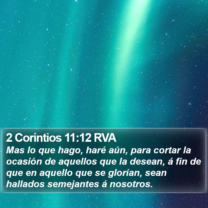 2 Corintios 11:12 RVA Bible Study