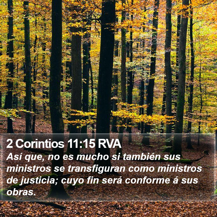 2 Corintios 11:15 RVA Bible Study