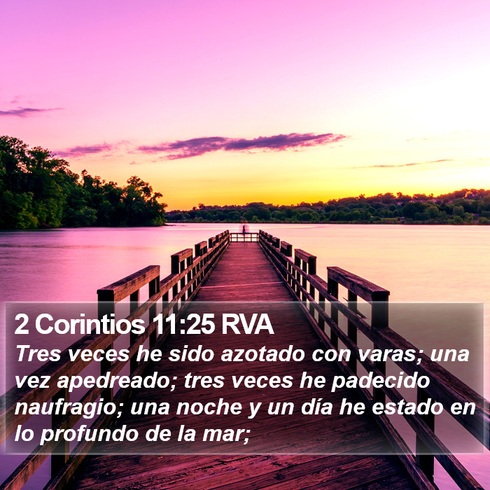 2 Corintios 11:25 RVA Bible Study