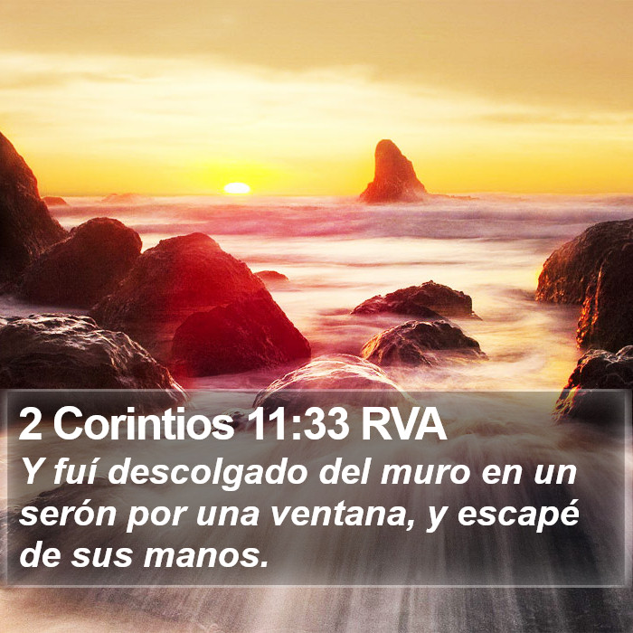 2 Corintios 11:33 RVA Bible Study