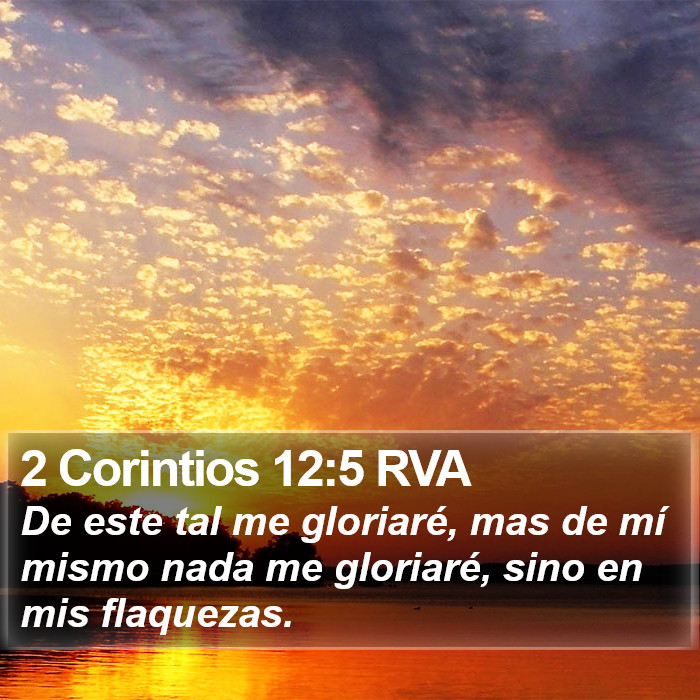 2 Corintios 12:5 RVA Bible Study