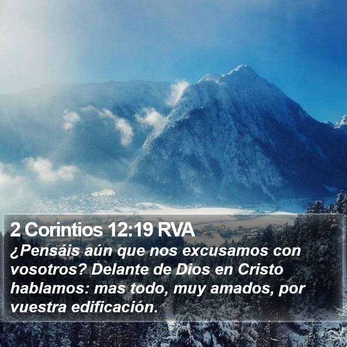 2 Corintios 12:19 RVA Bible Study