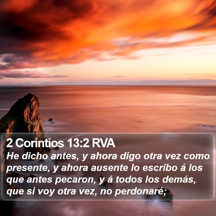 2 Corintios 13:2 RVA Bible Study