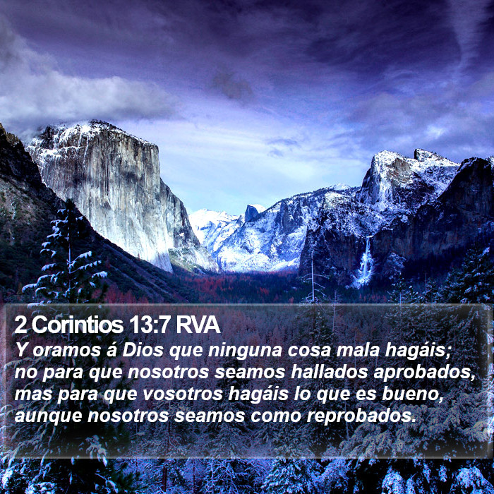 2 Corintios 13:7 RVA Bible Study