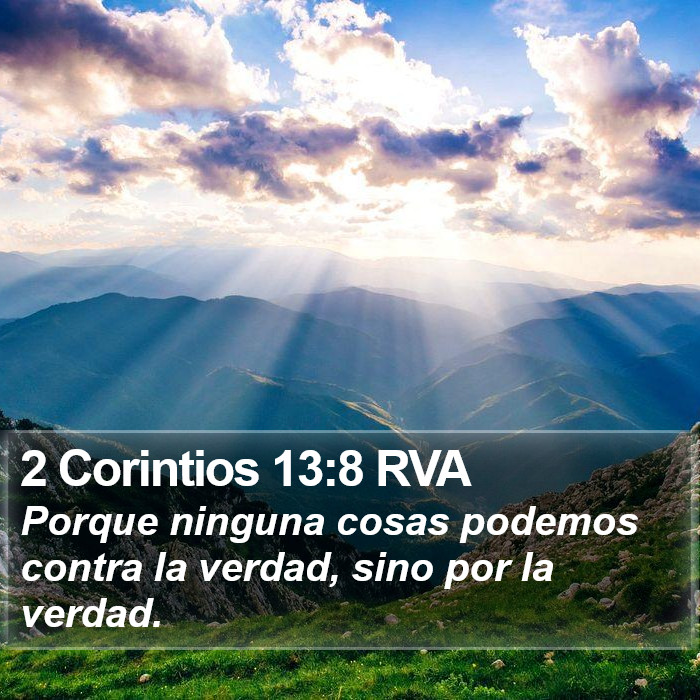 2 Corintios 13:8 RVA Bible Study