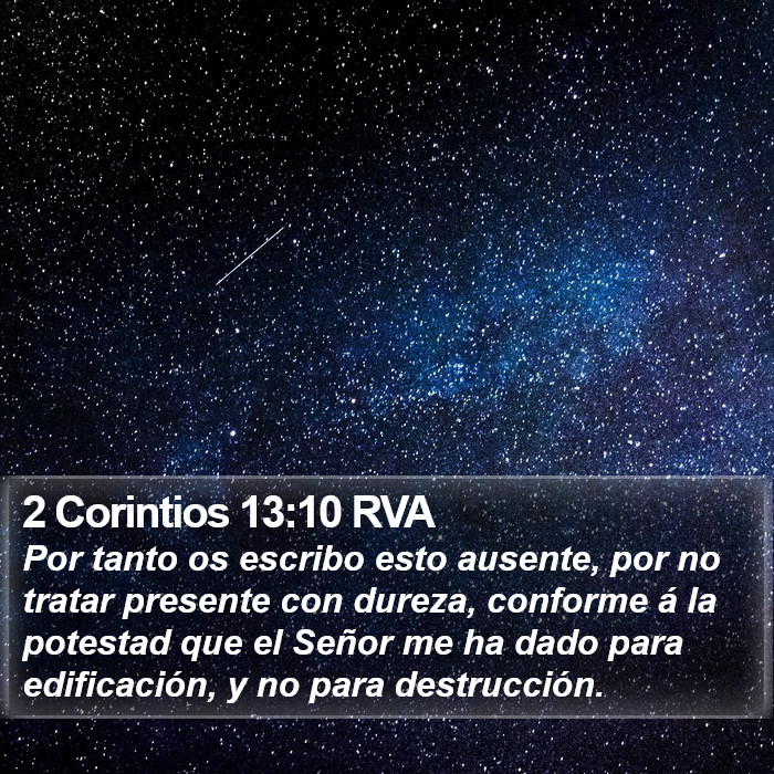 2 Corintios 13:10 RVA Bible Study