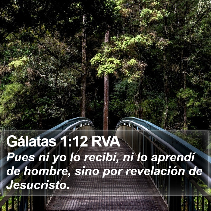 Gálatas 1:12 RVA Bible Study