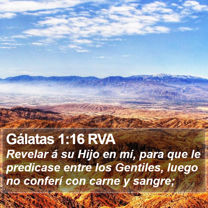 Gálatas 1:16 RVA Bible Study