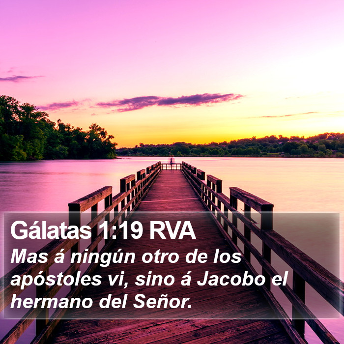 Gálatas 1:19 RVA Bible Study