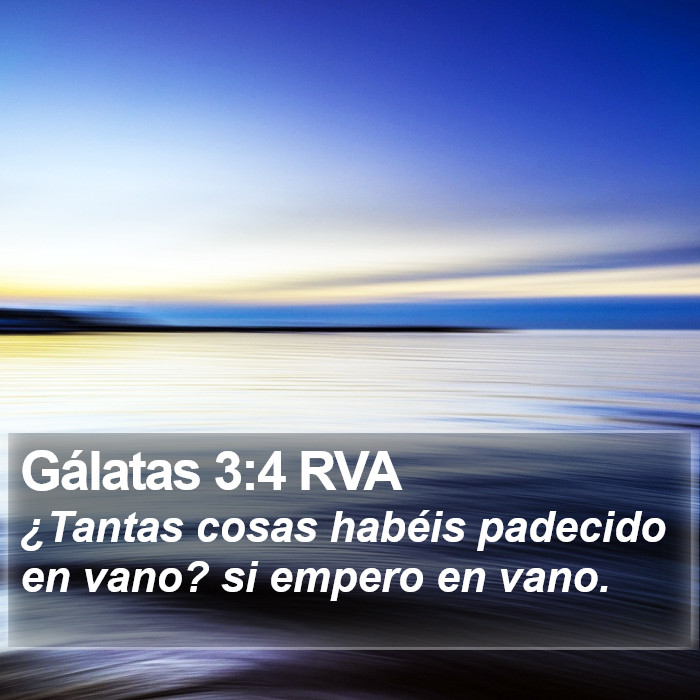 Gálatas 3:4 RVA Bible Study