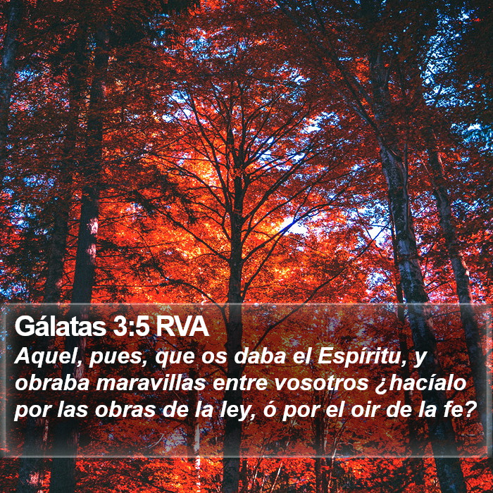 Gálatas 3:5 RVA Bible Study