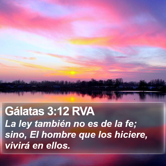 Gálatas 3:12 RVA Bible Study