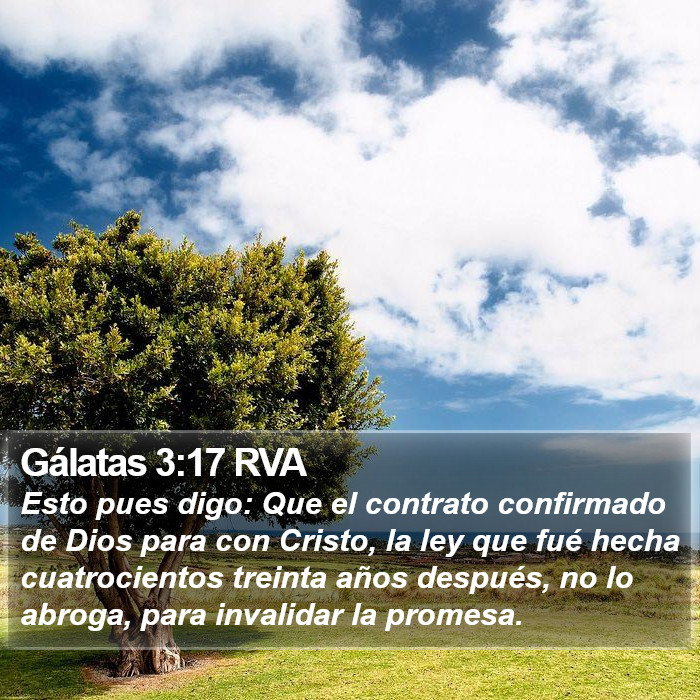 Gálatas 3:17 RVA Bible Study