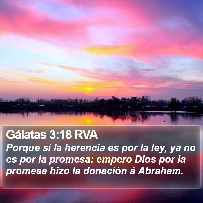 Gálatas 3:18 RVA Bible Study