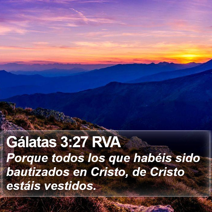 Gálatas 3:27 RVA Bible Study