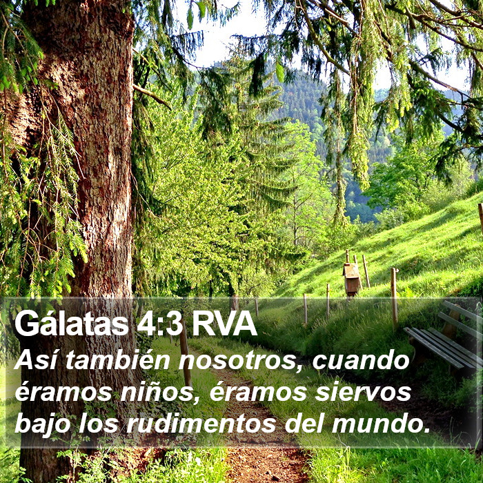 Gálatas 4:3 RVA Bible Study