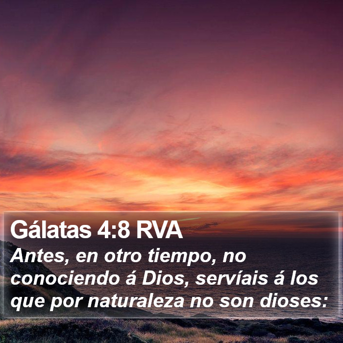 Gálatas 4:8 RVA Bible Study