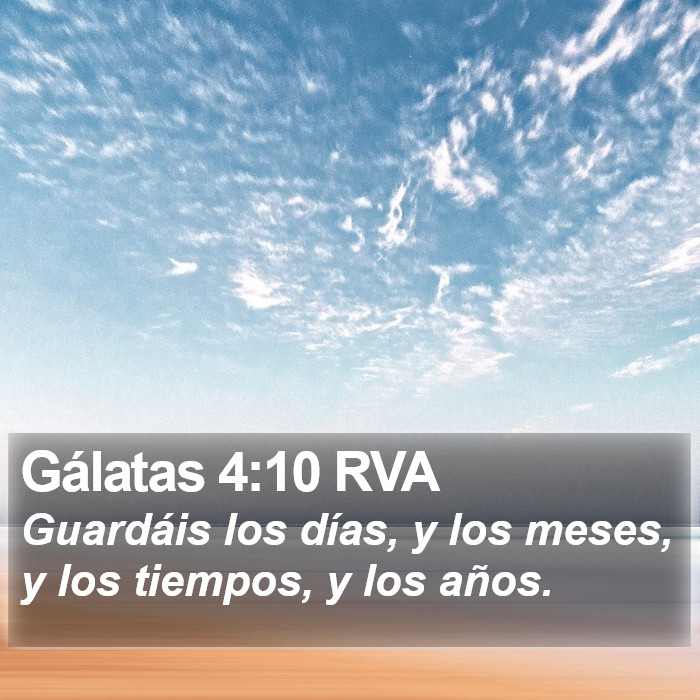 Gálatas 4:10 RVA Bible Study