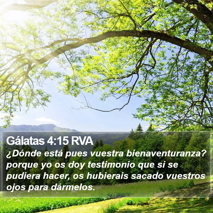 Gálatas 4:15 RVA Bible Study