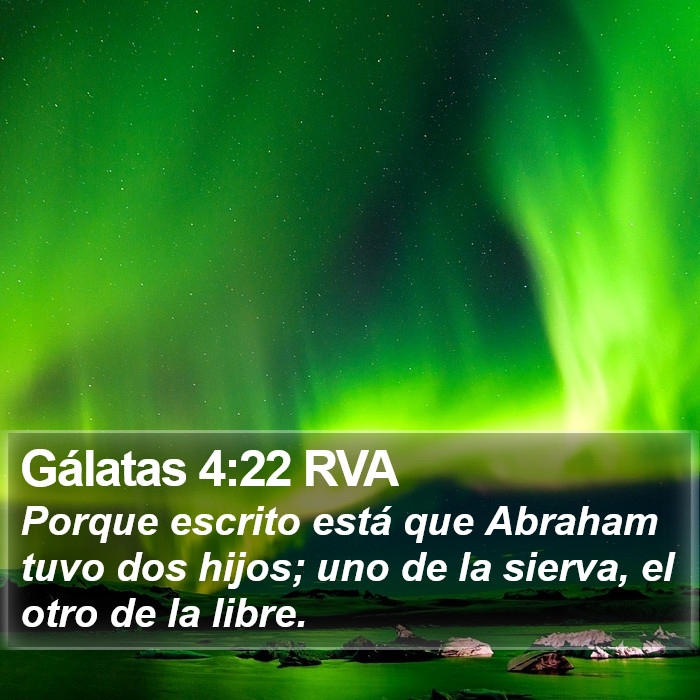 Gálatas 4:22 RVA Bible Study