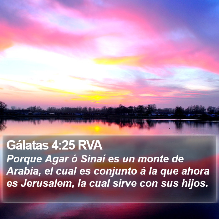 Gálatas 4:25 RVA Bible Study