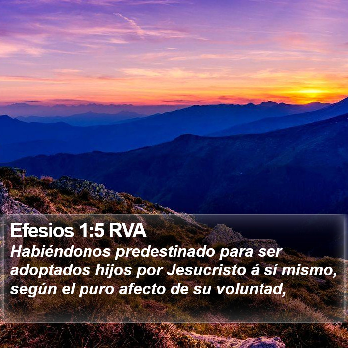 Efesios 1:5 RVA Bible Study