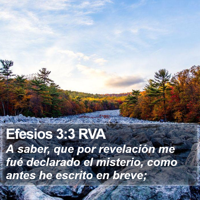 Efesios 3:3 RVA Bible Study