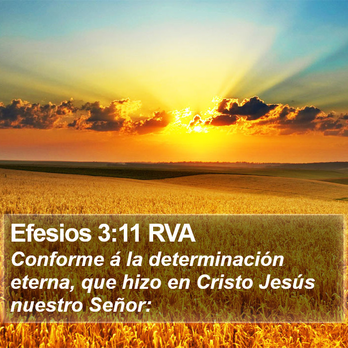 Efesios 3:11 RVA Bible Study