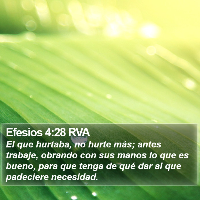 Efesios 4:28 RVA Bible Study