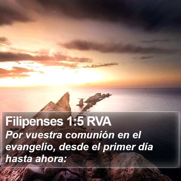 Filipenses 1:5 RVA Bible Study