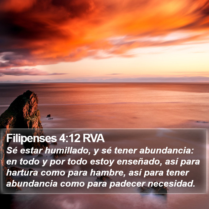 Filipenses 4:12 RVA Bible Study