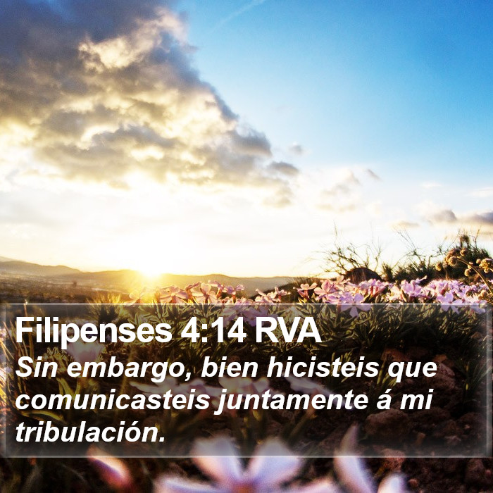 Filipenses 4:14 RVA Bible Study