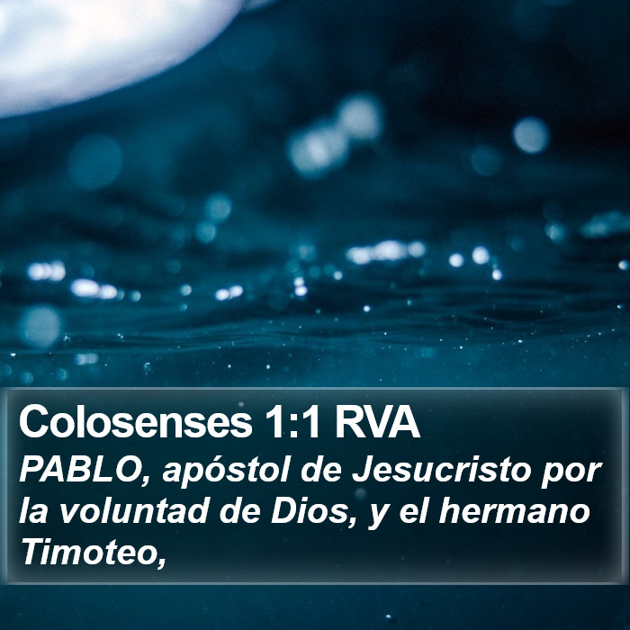 Colosenses 1:1 RVA Bible Study