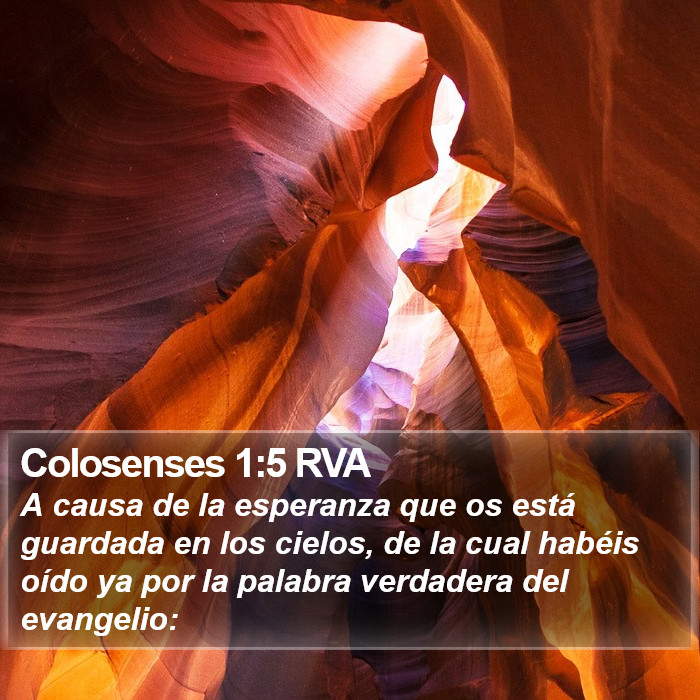 Colosenses 1:5 RVA Bible Study