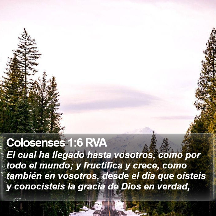 Colosenses 1:6 RVA Bible Study